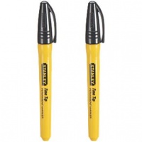 Stanley Fine Tip Permanent Marker Black x 2